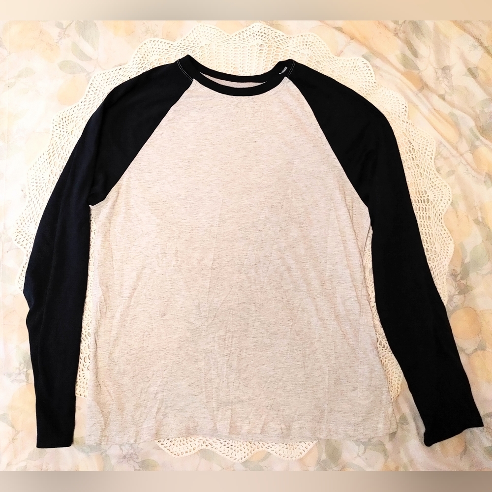 GEORGE Baseball Style Long Sleeve Size Medium